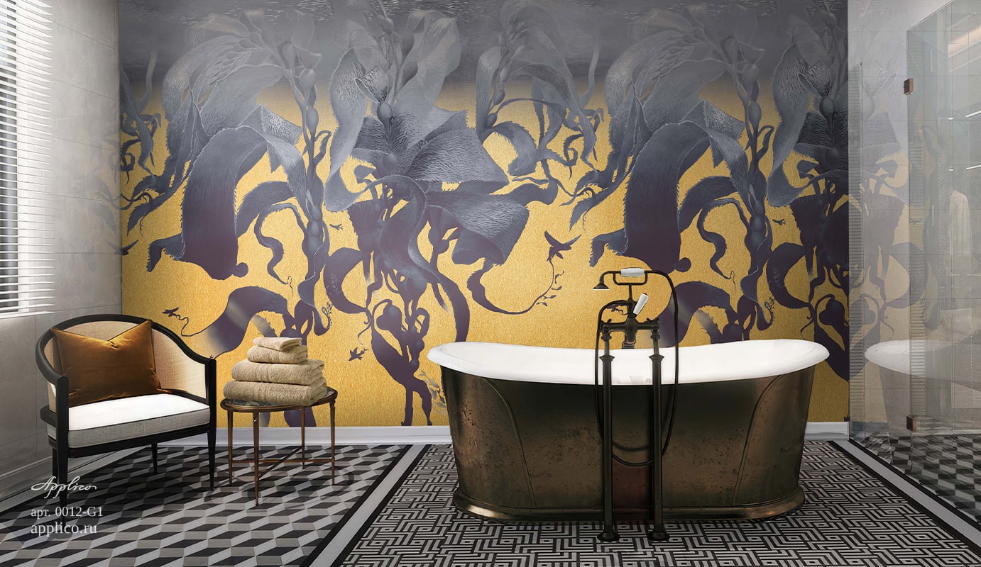 обои и панно Морская в интерьере