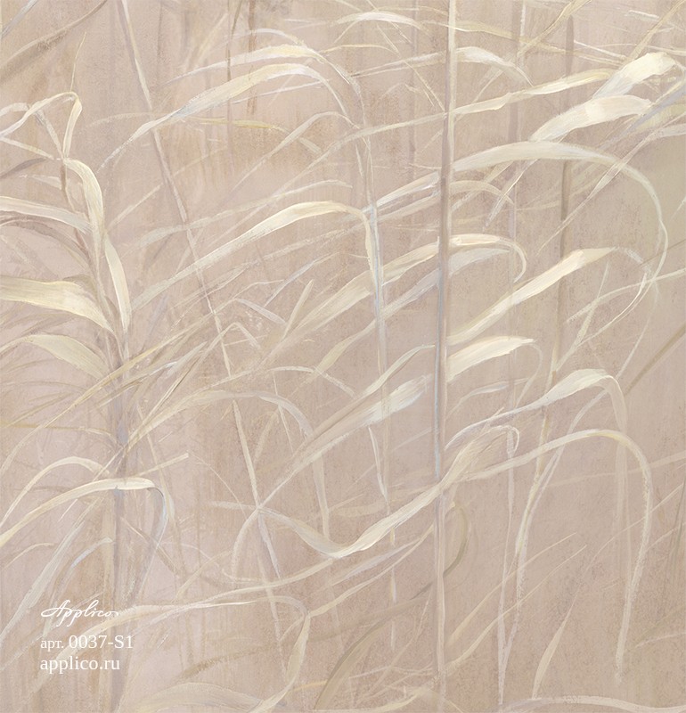 фрески Дуновение тростника в интерьере