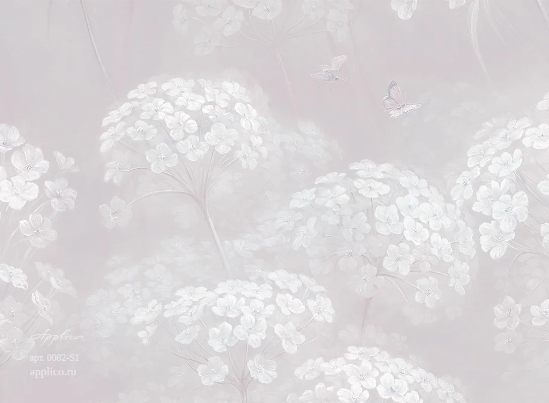дизайнерские обои Цветочные облака