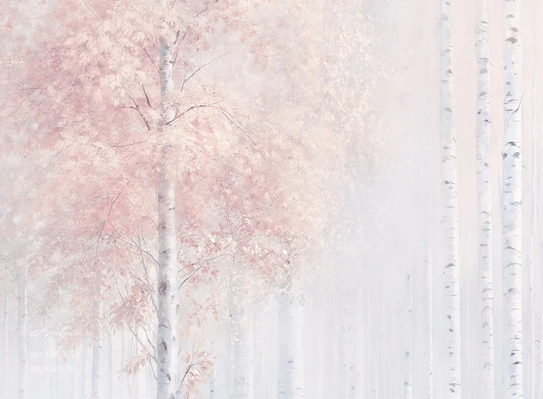 дизайнерские обои Берёзовый свет