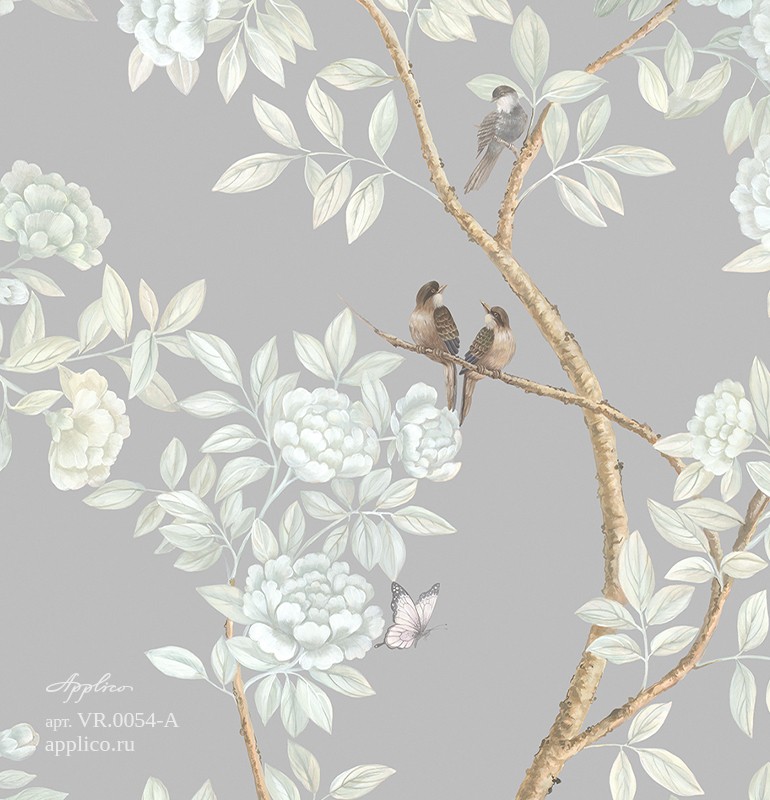 фрески Сад шинуазри в интерьере