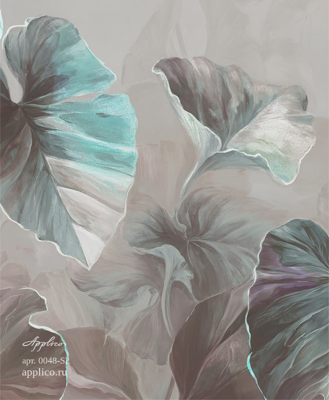 фрески Тропическая декорация в интерьере