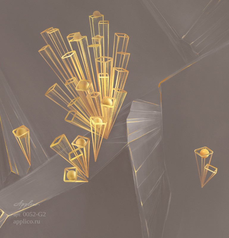 фрески Кристальная скала в интерьере