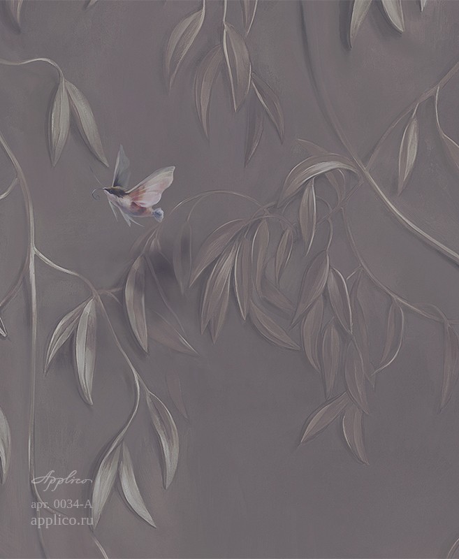 фрески Летние бражники в интерьере