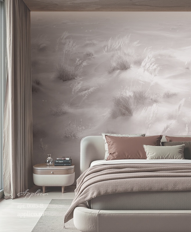 дизайнерские обои Светлые дюны в интерьере