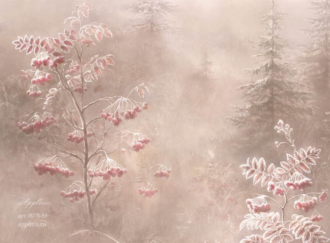 дизайнерские обои Первый иней