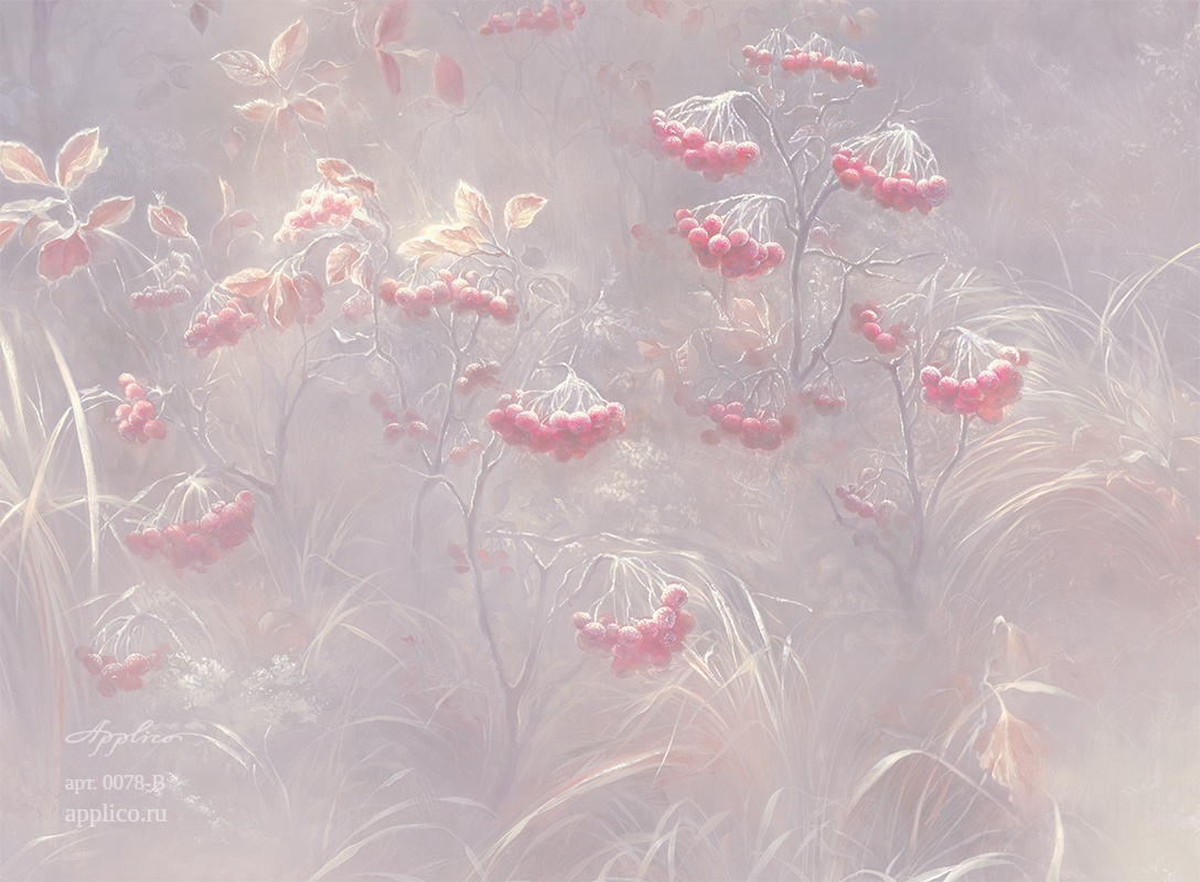 дизайнерские обои Первый иней