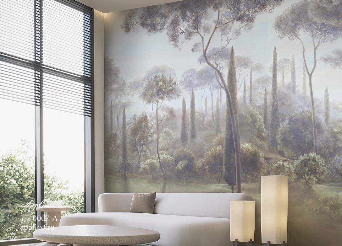 обои и панно Кипарисы
