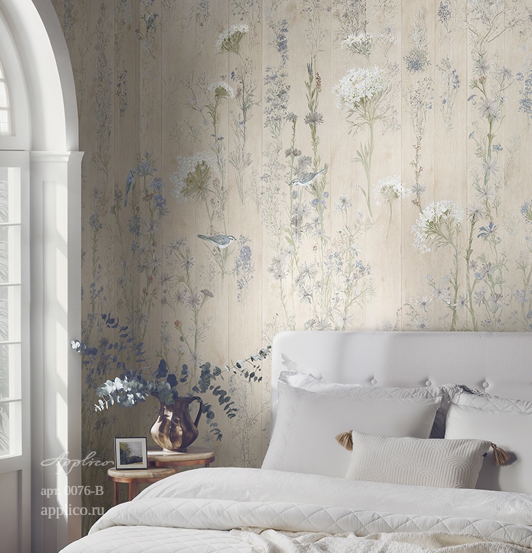 дизайнерские обои Роспись по доске в интерьере