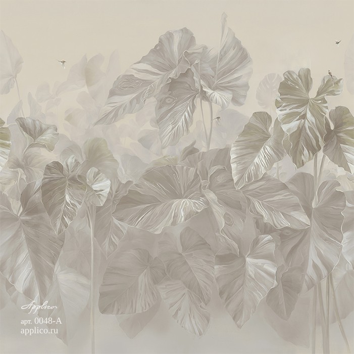 фрески Тропическая декорация в интерьере