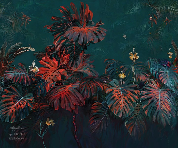 фрески Амазония в интерьере