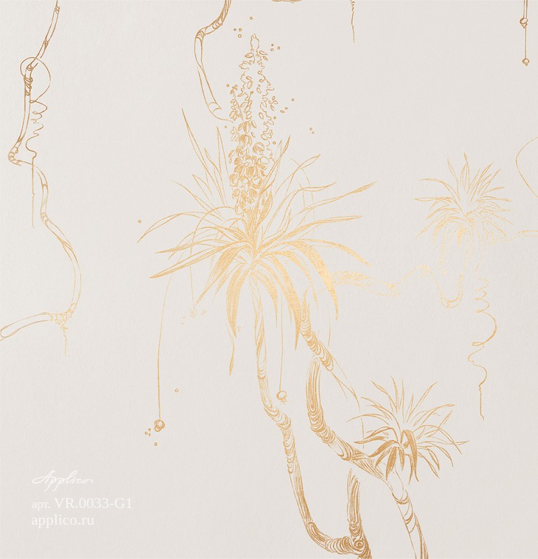 обои и панно Юкка в интерьере