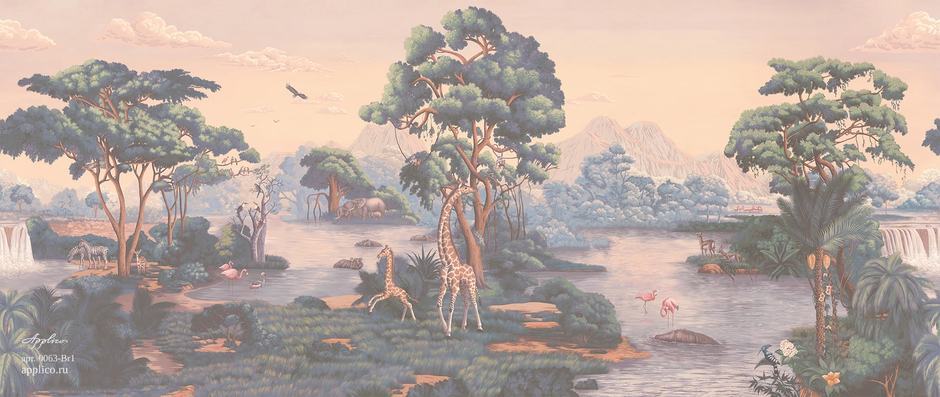 обои и панно Саванна