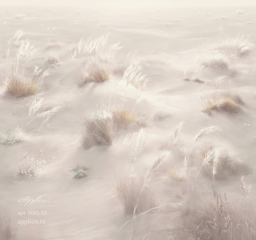 дизайнерские обои Светлые дюны в интерьере