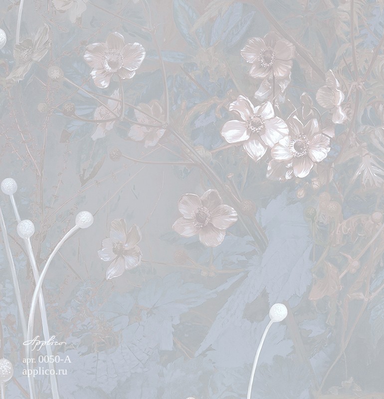 фрески В тени леса в интерьере