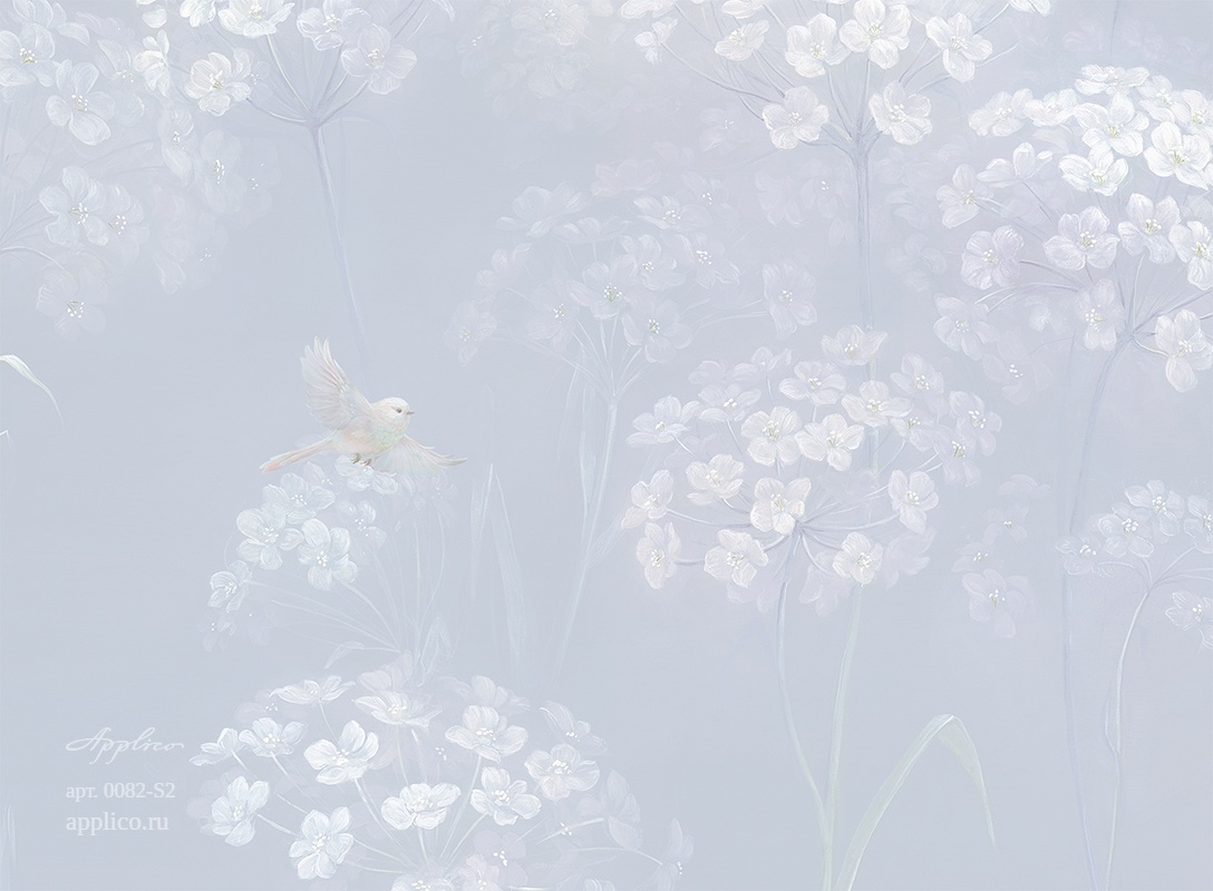 дизайнерские обои Цветочные облака