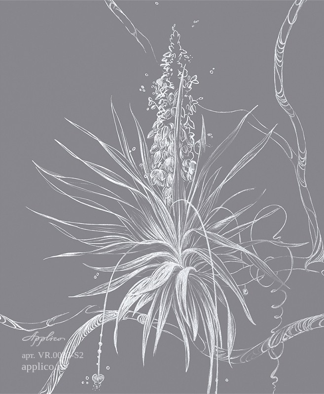 обои и панно Юкка в интерьере