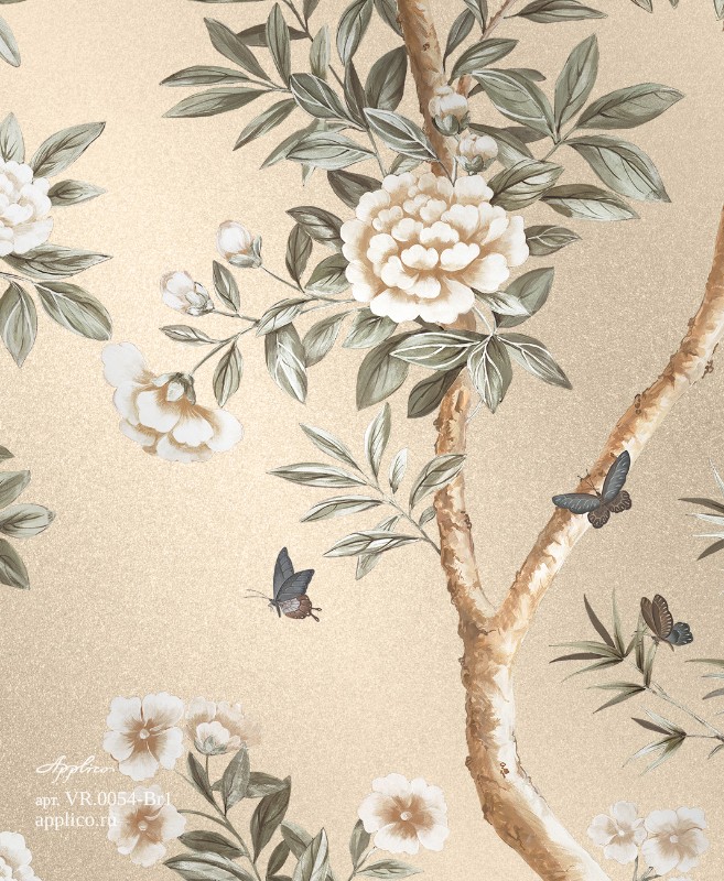 фрески Сад шинуазри в интерьере