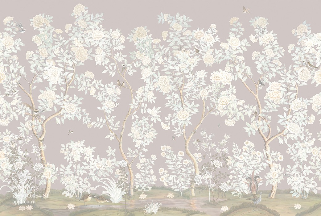 фрески Сад шинуазри в интерьере