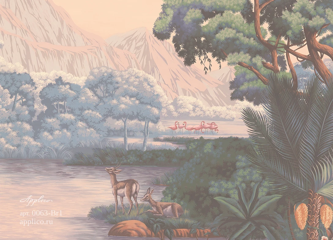 обои и панно Саванна