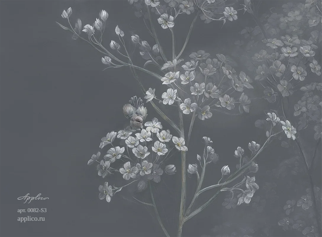 дизайнерские обои Цветочные облака