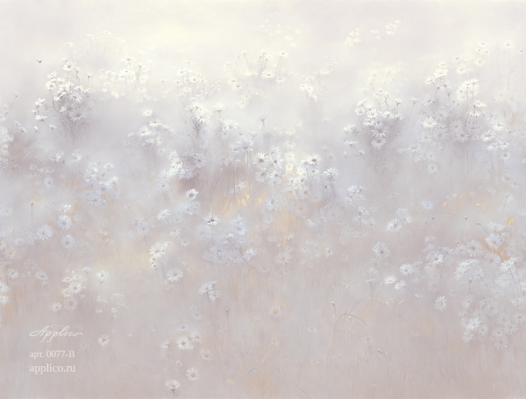 дизайнерские обои Ромашки в интерьере