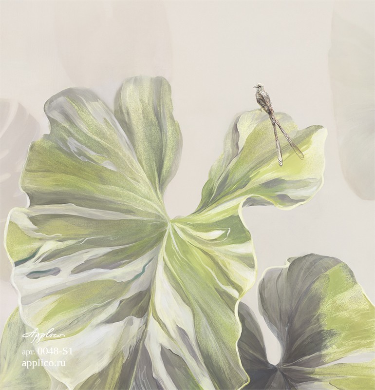 фрески Тропическая декорация в интерьере