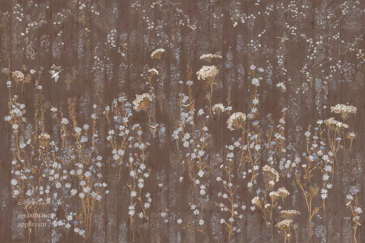 дизайнерские обои Роспись по доске в интерьере