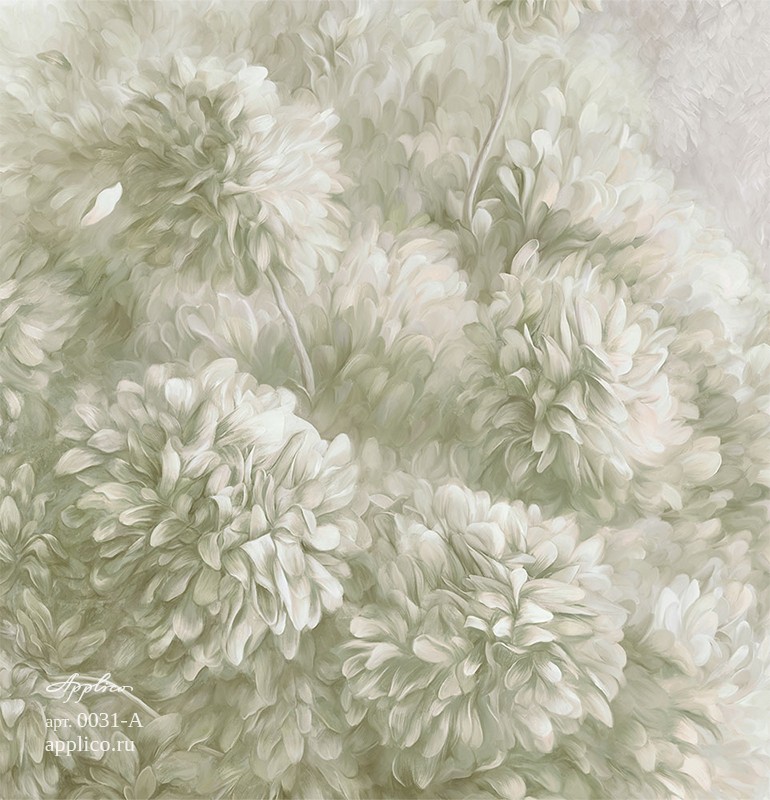 фрески Древоцвет в интерьере