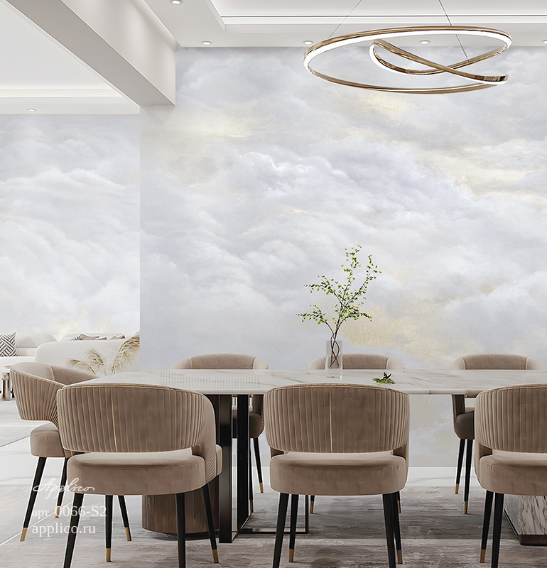 дизайнерские обои Небеса в интерьере