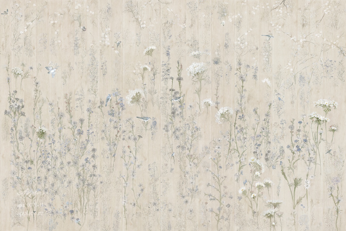 дизайнерские обои Роспись по доске в интерьере