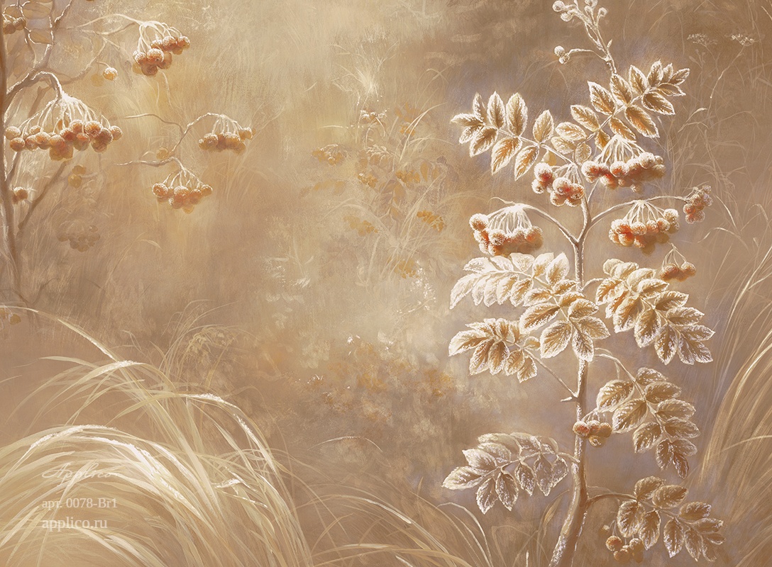 дизайнерские обои Первый иней