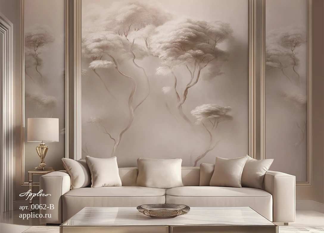 обои и панно Деревья в облаках