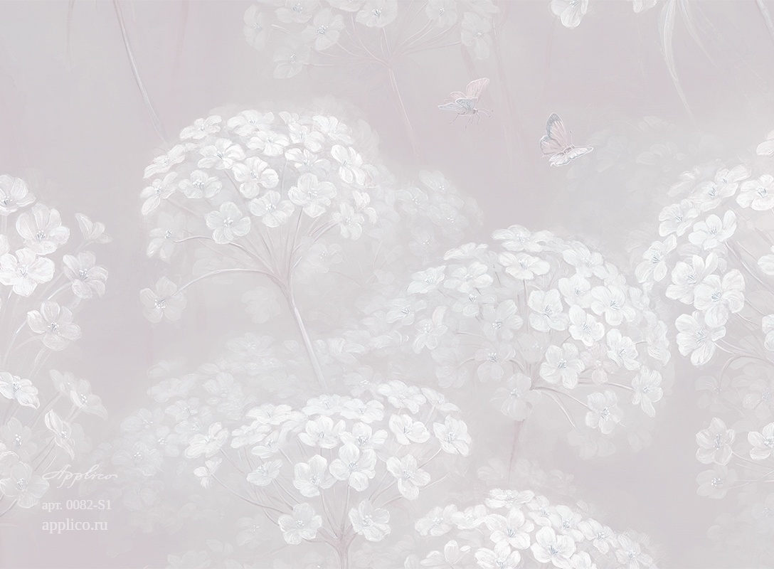 дизайнерские обои Цветочные облака