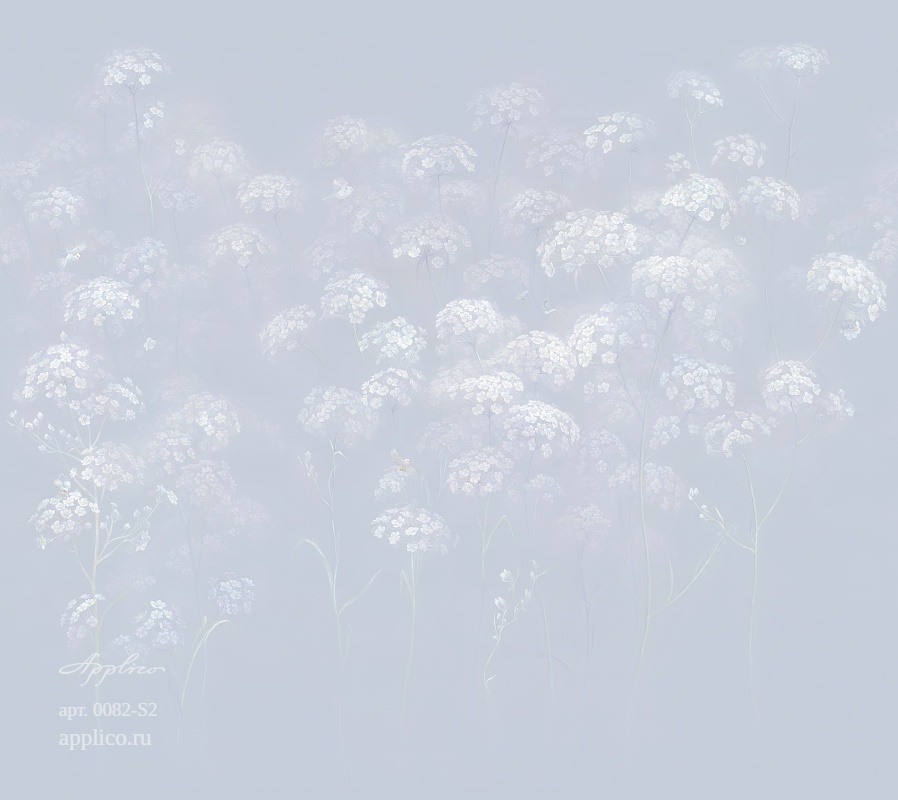 дизайнерские обои Цветочные облака в интерьере