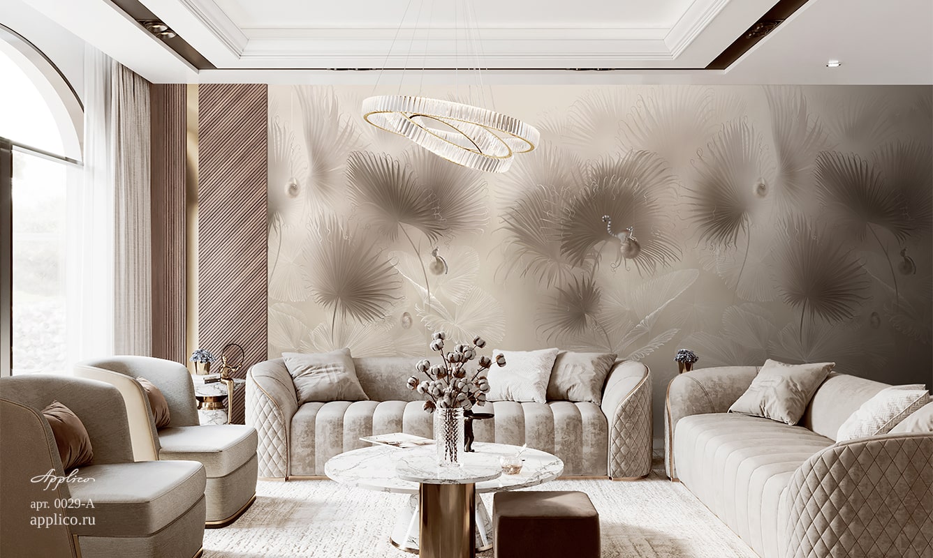 обои и панно Лемурия в интерьере