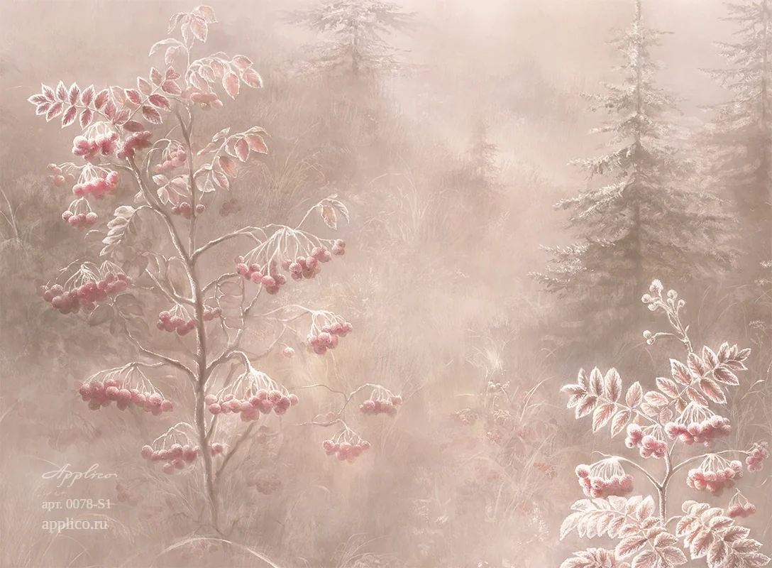 дизайнерские обои Первый иней