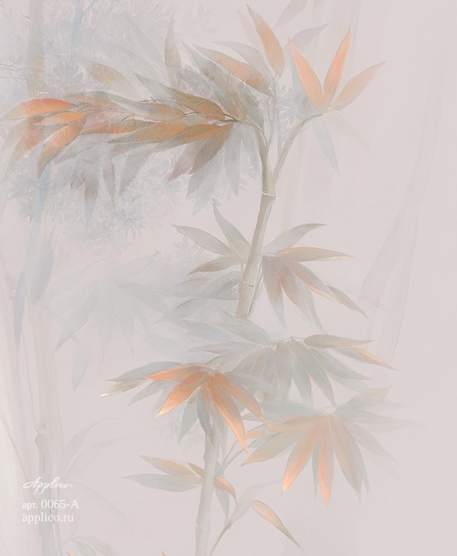 дизайнерские обои Бамбуковая роща в интерьере