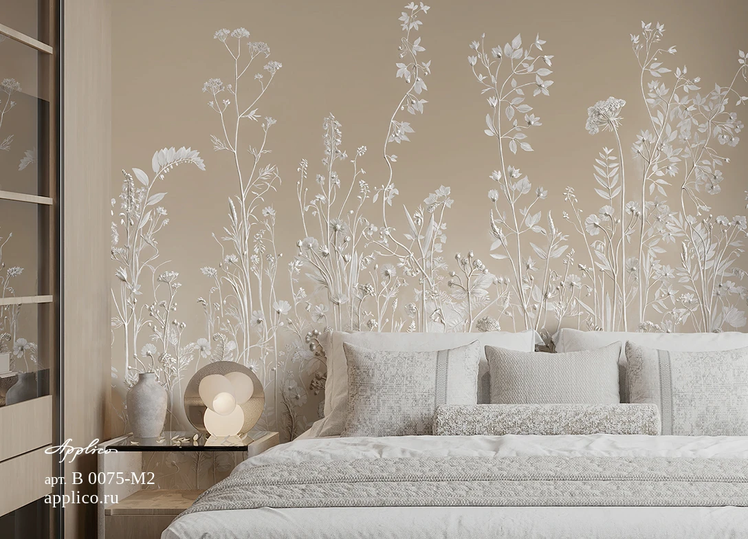 обои и панно Ботанический барельеф