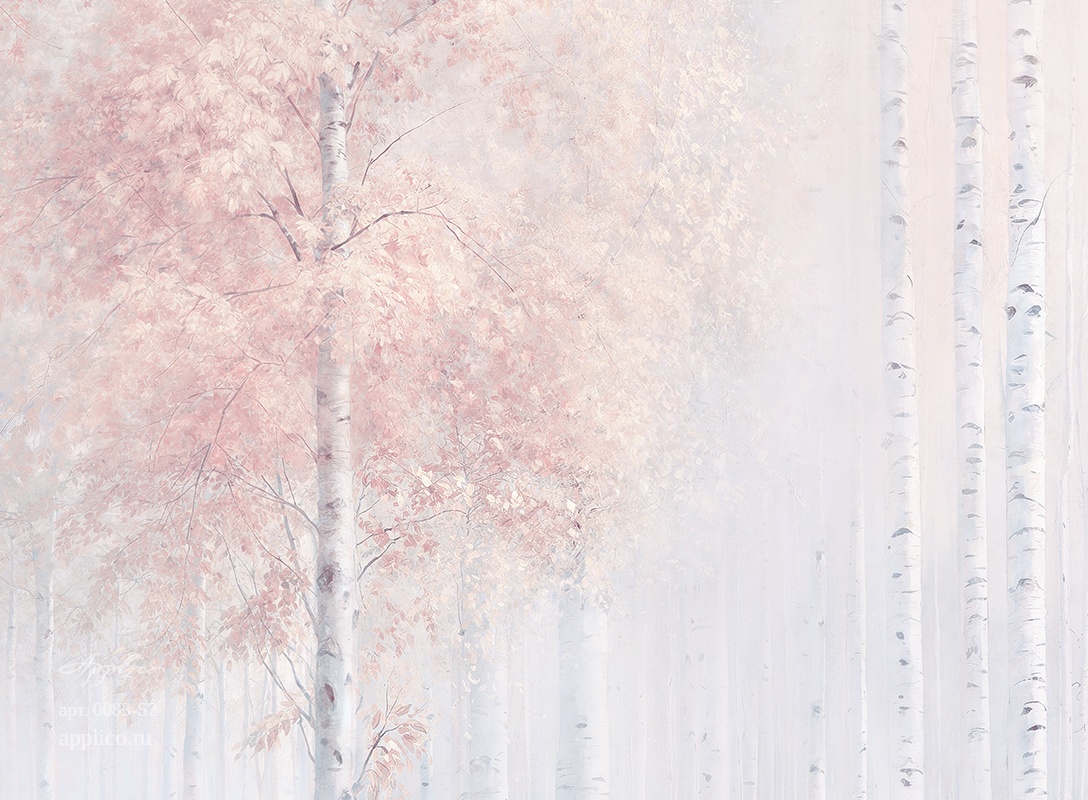 дизайнерские обои Берёзовый свет
