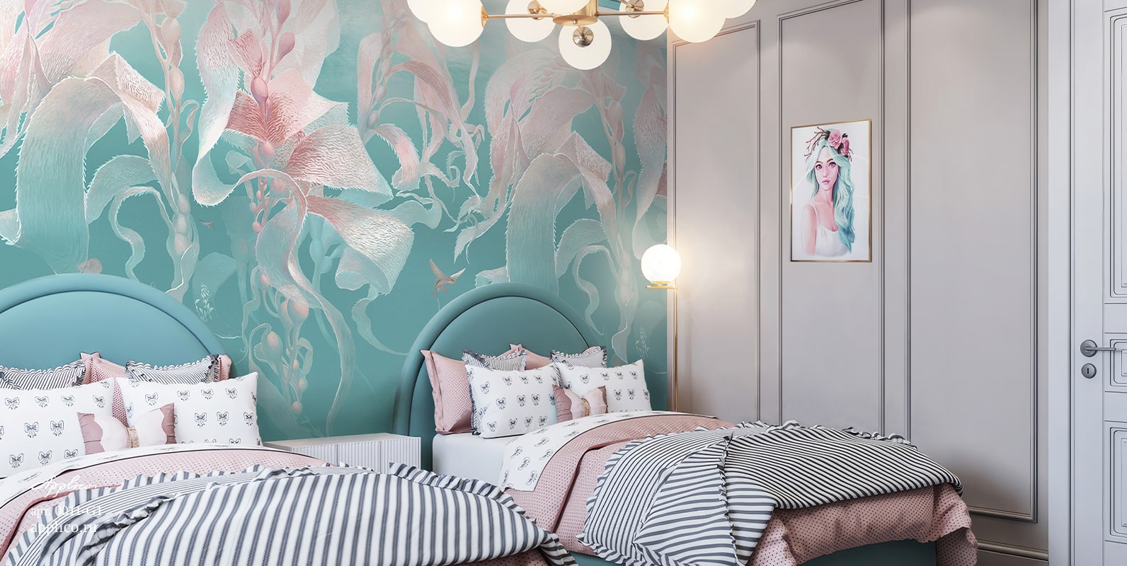 обои и панно Морская в интерьере