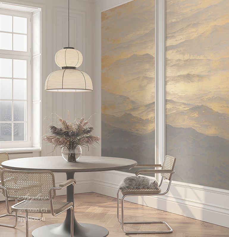 дизайнерские обои Дальние дали в интерьере