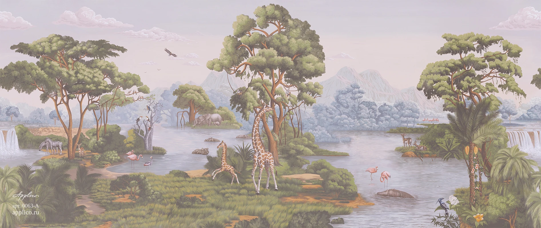 обои и панно Саванна