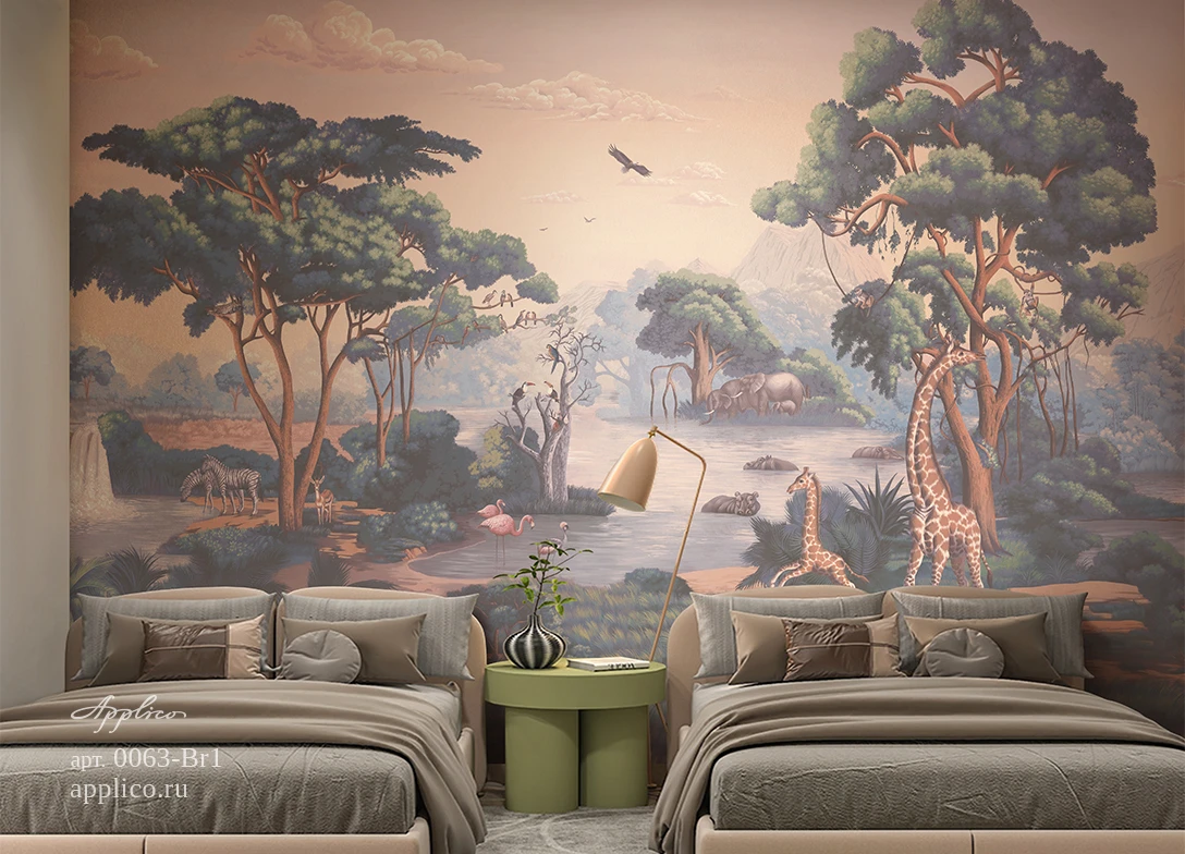 обои и панно Саванна