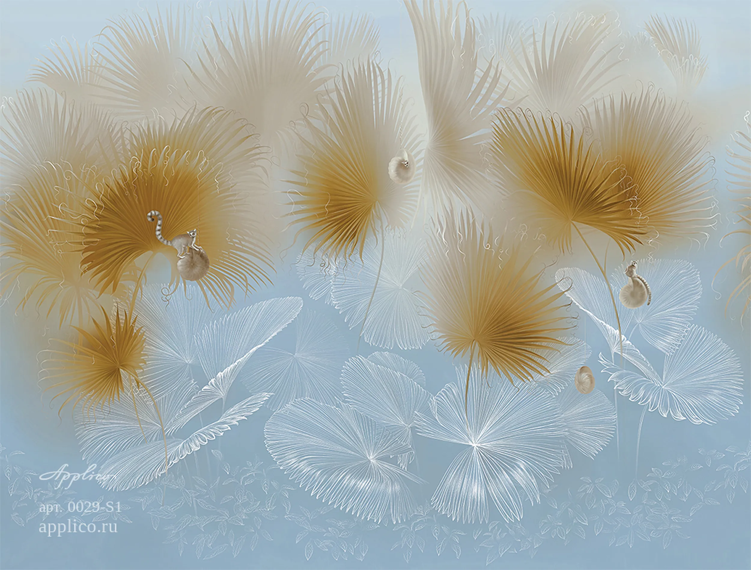 обои и панно Лемурия