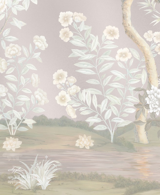 фрески Сад шинуазри в интерьере