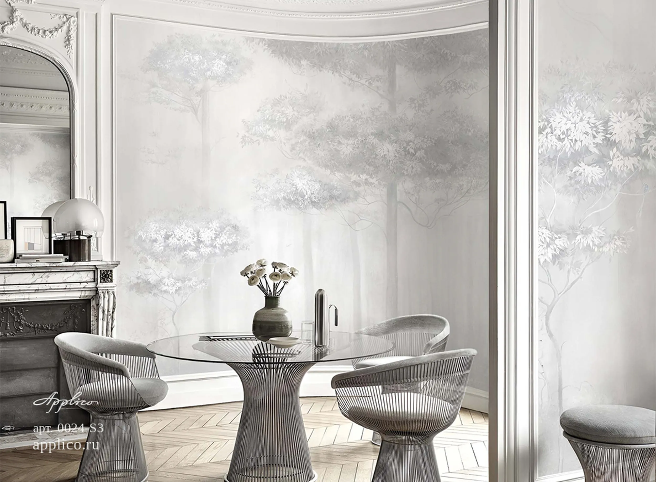 дизайнерские обои Утренний лес